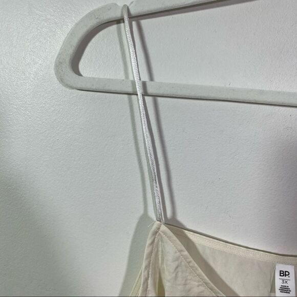 BP White Cream Spaghetti Strap Crop Top - Size 3X - Picture 4 of 8